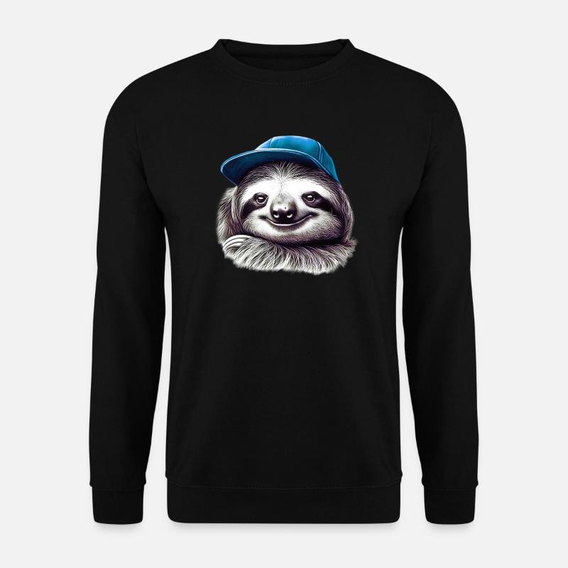 Faultier - Unisex Pullover - Schwarz