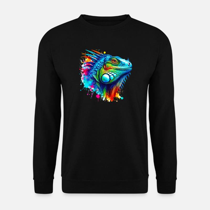 Leguan - Unisex Pullover - Schwarz