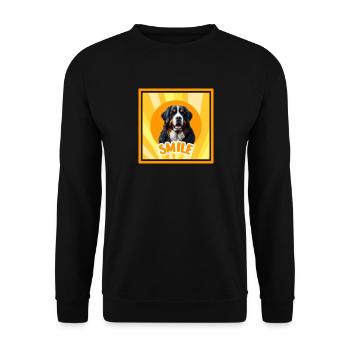 Bouvier bernois - Sweat-shirt Unisexe - noir - Devant - Alina (178cm) & Michal (187cm)