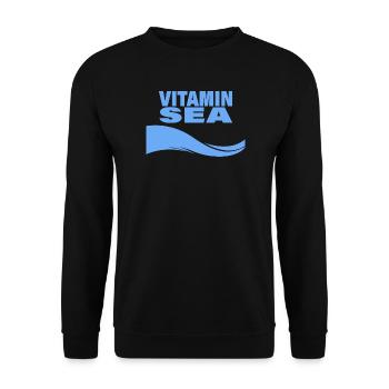 VITAMIN SEA - Unisex Sweatshirt - black - Front - Alina (178cm) & Michal (187cm)