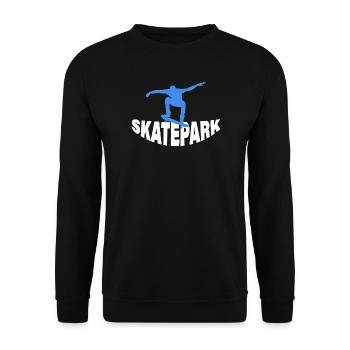 SKATEPARK - Unisex Pullover - Schwarz - Vorne - Alina (178cm) & Michal (187cm)