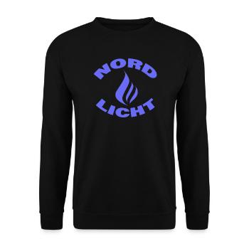 NORDLICHT - Unisex Pullover - Schwarz - Vorne - Alina (178cm) & Michal (187cm)