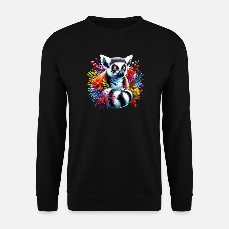 Lemur - Unisex Pullover - Schwarz