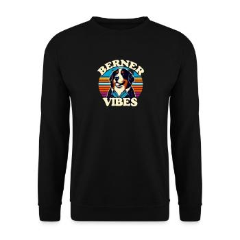 Bouvier bernois - Sweat-shirt Unisexe - noir - Devant - Alina (178cm) & Michal (187cm)