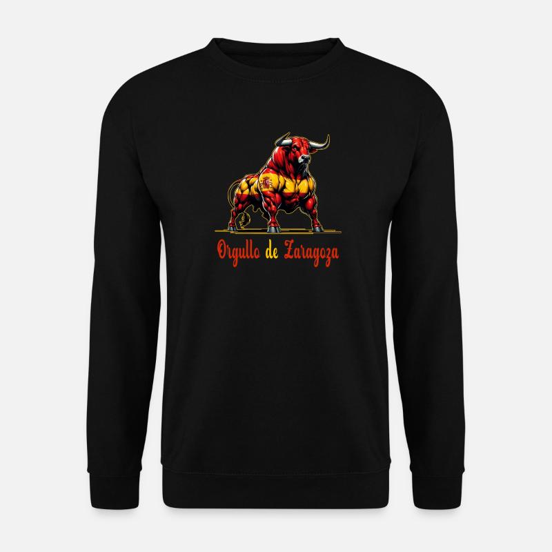 Der Stolz Saragossa Flagge Design - Unisex Pullover - Schwarz