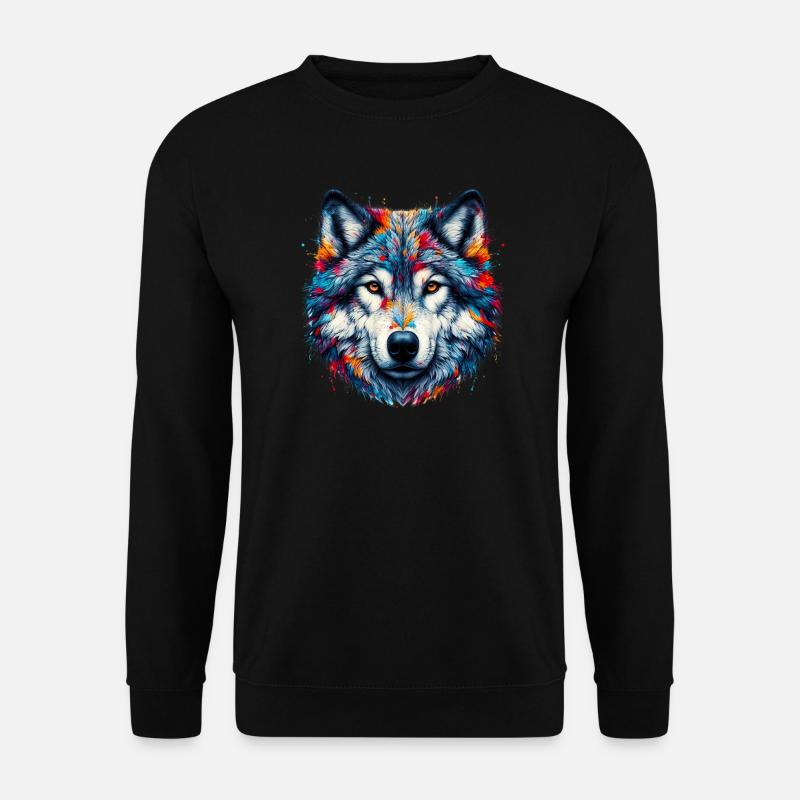 Wolf - Unisex Sweatshirt - black