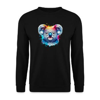 Koala - Sweat-shirt Unisexe - noir - Devant - Alina (178cm) & Michal (187cm)