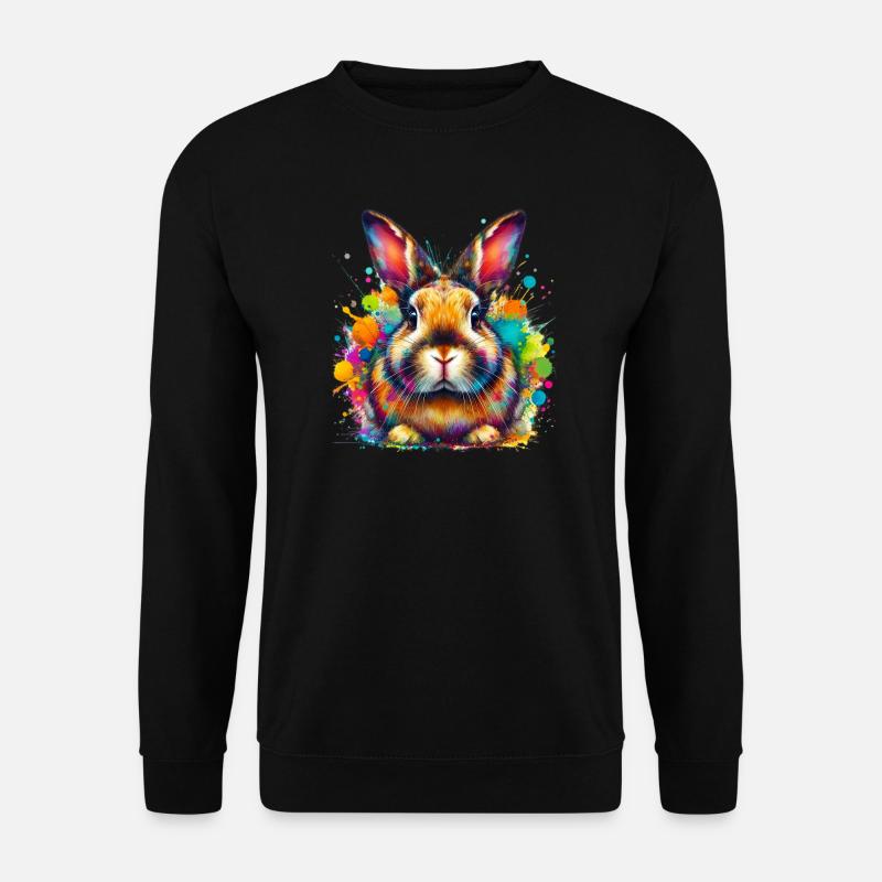 Kaninchen - Unisex Pullover - Schwarz