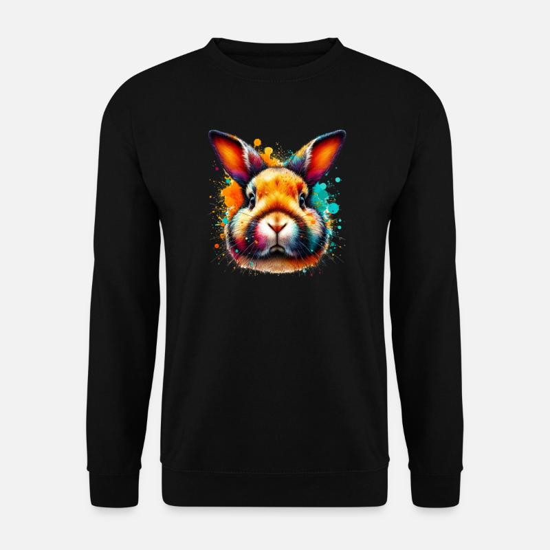 Kaninchen - Unisex Pullover - Schwarz