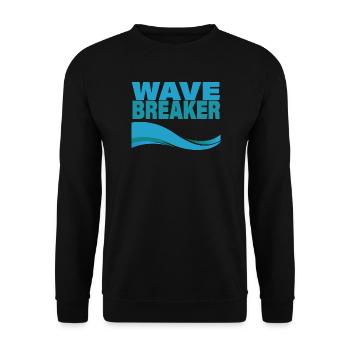 WAVE BREAKER - Unisex Sweatshirt - black - Front - Alina (178cm) & Michal (187cm)