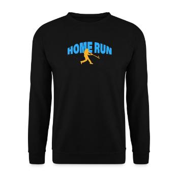 HOME RUN - Unisex Pullover - Schwarz - Vorne - Alina (178cm) & Michal (187cm)