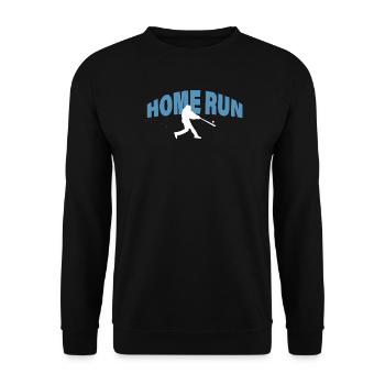 HOME RUN - Unisex Pullover - Schwarz - Vorne - Alina (178cm) & Michal (187cm)
