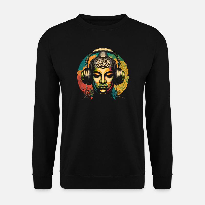 Buddha - Unisex Pullover - Schwarz