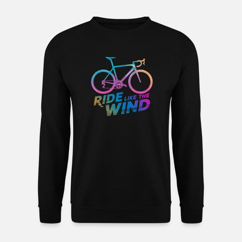 Gradient Bicycle Ride Graphic - Unisex Sweatshirt - black