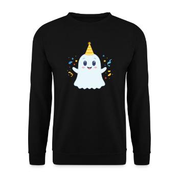 fantôme de fête mignon - Sweat-shirt Unisexe - noir - Devant - Alina (178cm) & Michal (187cm)