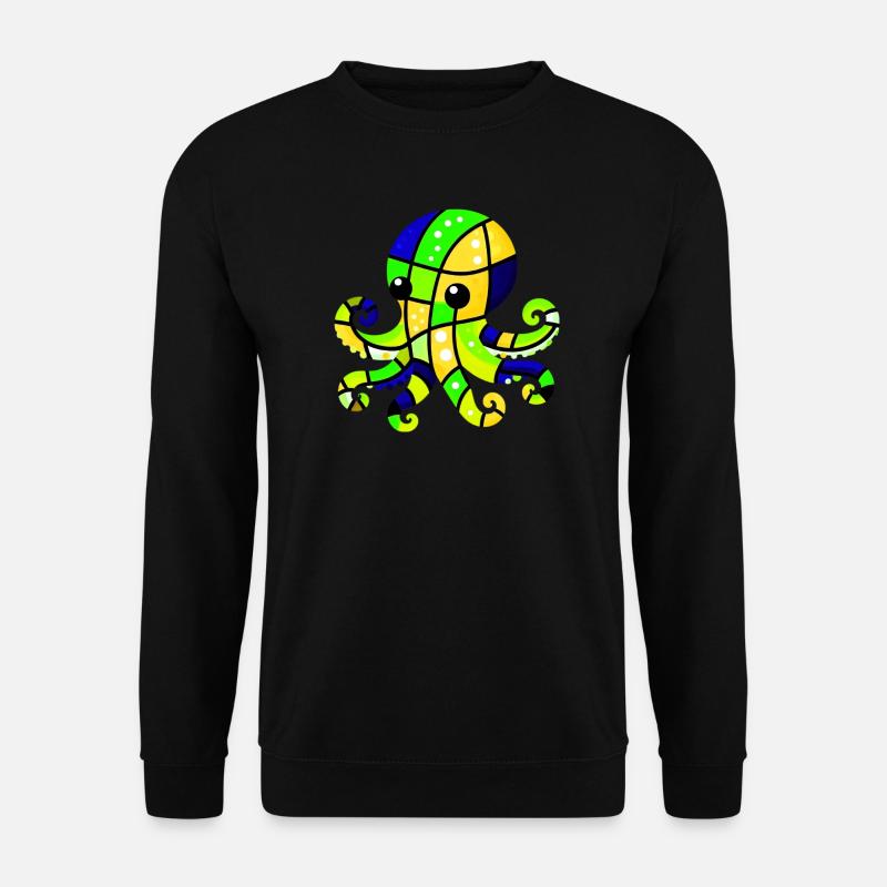 Krake - Unisex Pullover - Schwarz