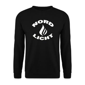 NORDLICHT - Unisex Pullover - Schwarz - Vorne - Alina (178cm) & Michal (187cm)