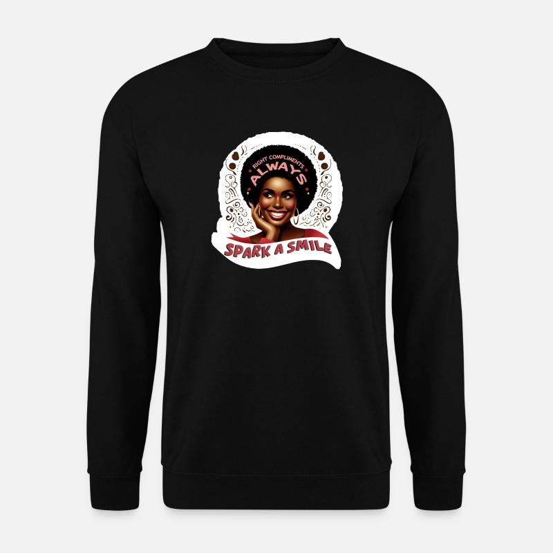 SPARK A SMILE - Sweat-shirt Unisexe - noir