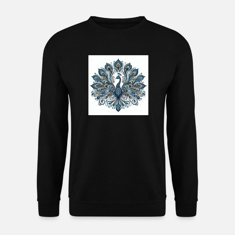 Peacock - Unisex Sweatshirt - black
