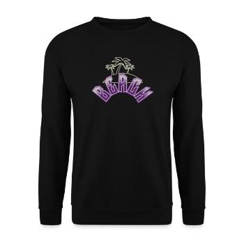 Beach - Unisex Pullover - Schwarz - Vorne - Alina (178cm) & Michal (187cm)