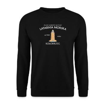 Phare de Kołobrzeg, côte polonaise de la mer Baltique, Pologne - Sweat-shirt Unisexe - noir - Devant - Alina (178cm) & Michal (187cm)