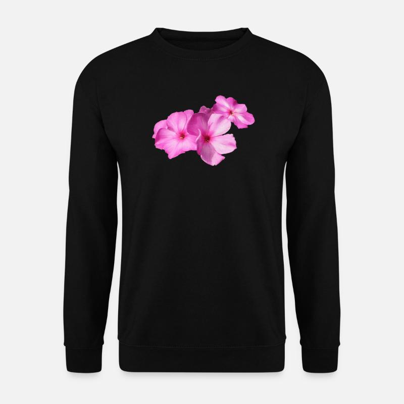 Pink Morning Glory Blütenmeer - Unisex Pullover - Schwarz