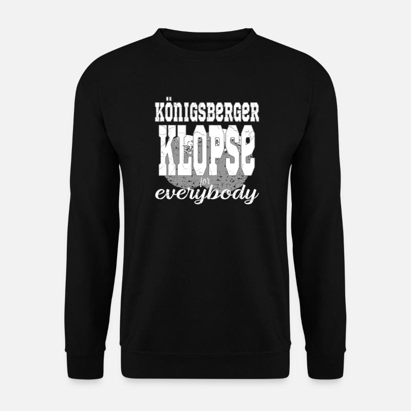 Königberger Klopse essen - Unisex Pullover - Schwarz