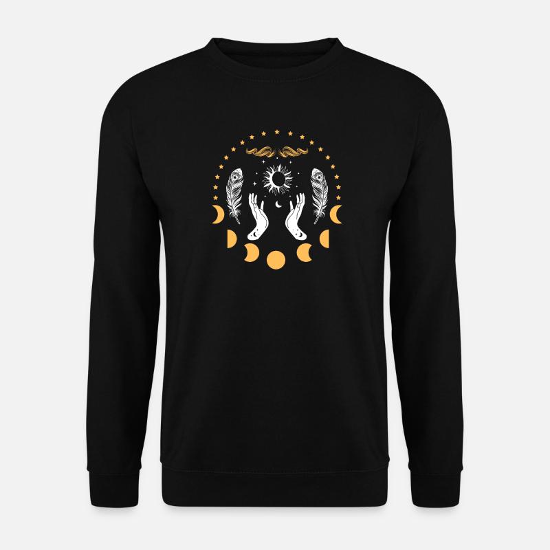 Lève-lune des Mains Célestes - Sweat-shirt Unisexe - noir