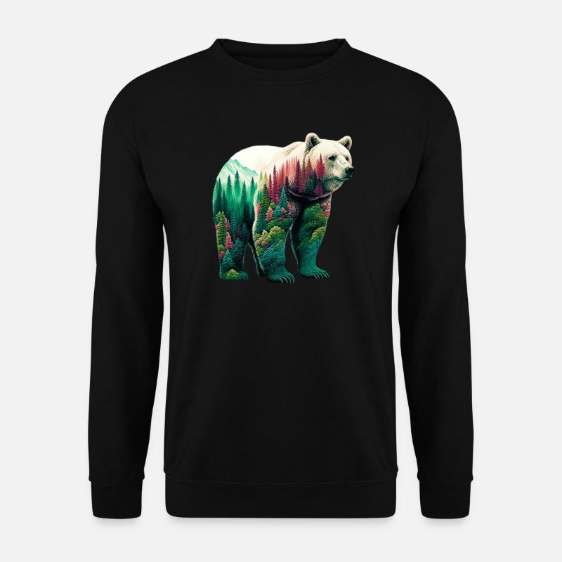 Bär - Unisex Pullover - Schwarz