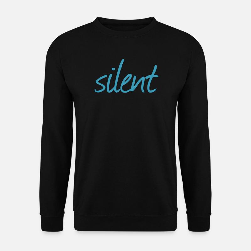 SILENT - Unisex Pullover - Schwarz