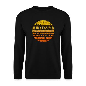 Chess in the sunset - Unisex Sweatshirt - black - Front - Alina (178cm) & Michal (187cm)
