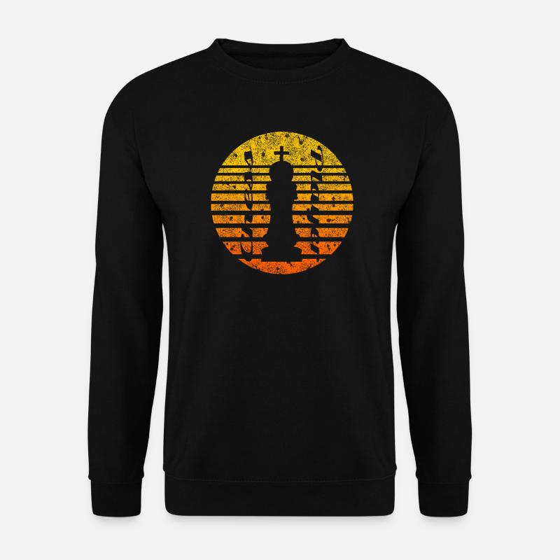 Schach Motiv mit König - Unisex Pullover - Schwarz