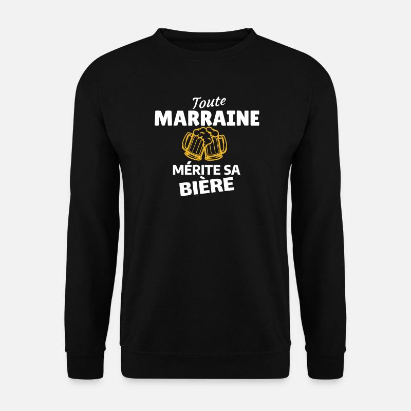 Hochzeit Freunde Bier Spaß Geschenk - Unisex Pullover - Schwarz