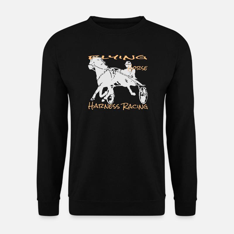 Course de trot trotteur - Sweat-shirt Unisexe - noir