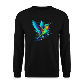 Colibri - Sweat-shirt Unisexe - noir - Devant - Alina (178cm) & Michal (187cm)