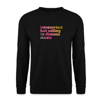 Musik - Unisex Pullover - Schwarz - Vorne - Alina (178cm) & Michal (187cm)