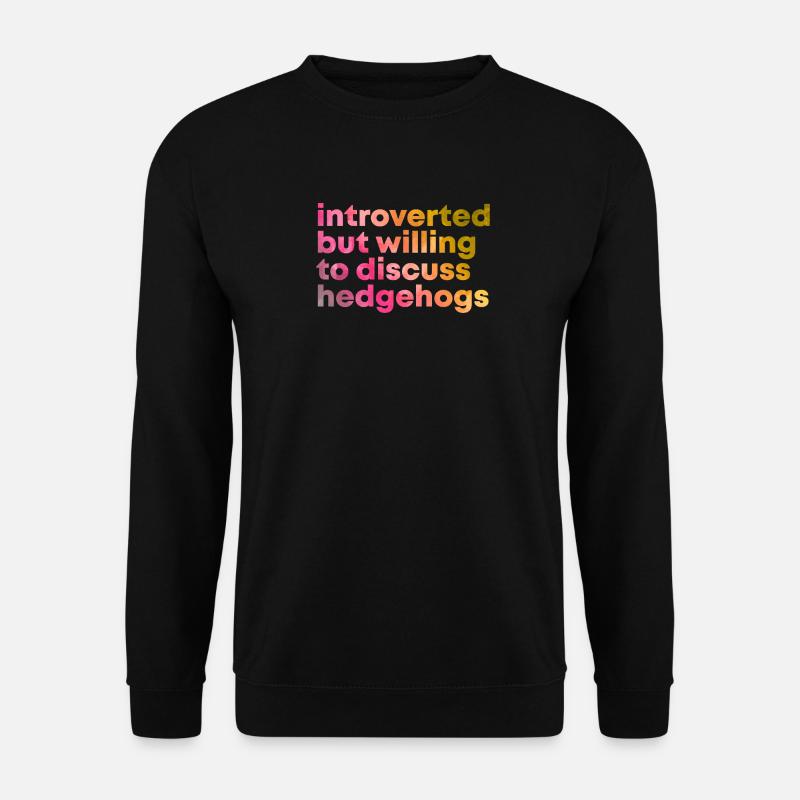 Hedgehog - Unisex Sweatshirt - black