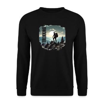 Trekking - Unisex Pullover - Schwarz - Vorne - Alina (178cm) & Michal (187cm)