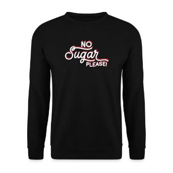 Anti-Sügar Flashing Passion Message - Unisex Sweatshirt - black - Front - Alina (178cm) & Michal (187cm)