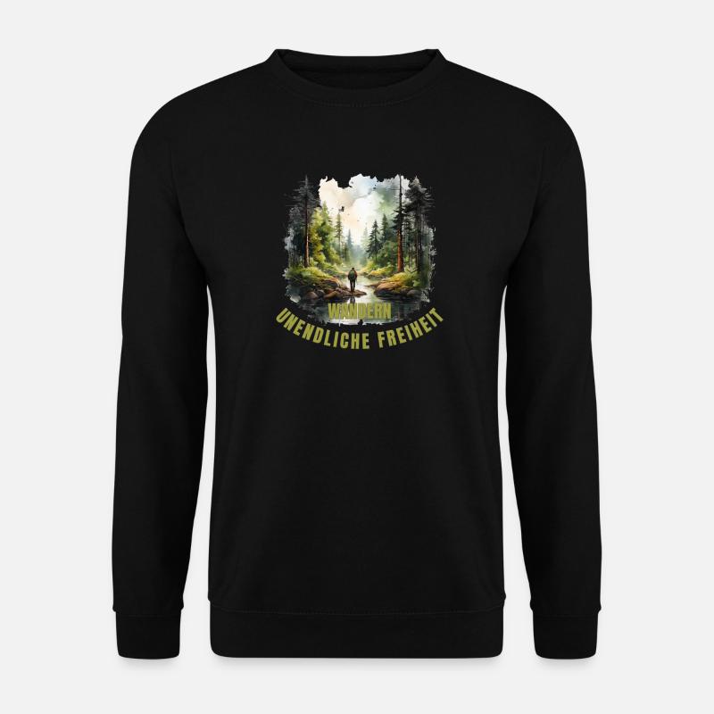 Unendliche Freiheit - Unisex Pullover - Schwarz