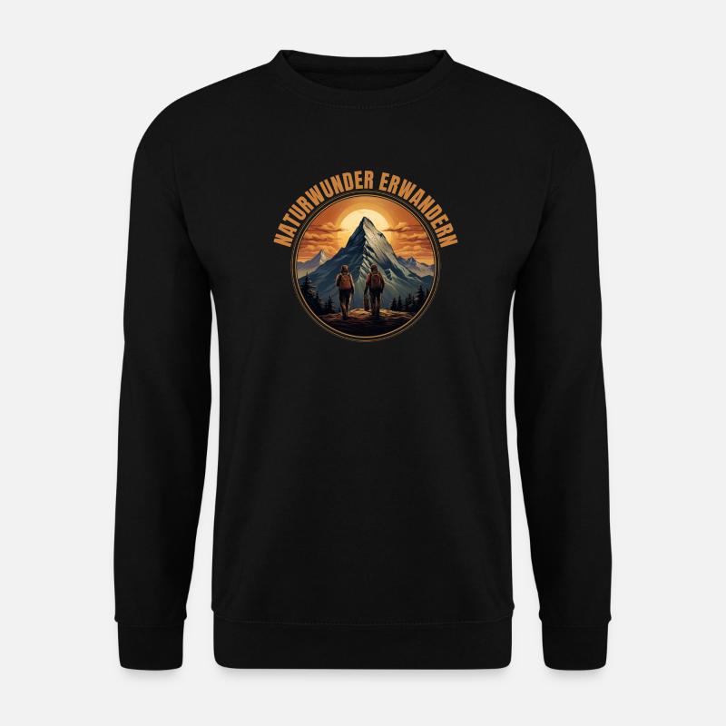 Natur erwandern - Unisex Pullover - Schwarz