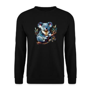 Koala - Sweat-shirt Unisexe - noir - Devant - Alina (178cm) & Michal (187cm)