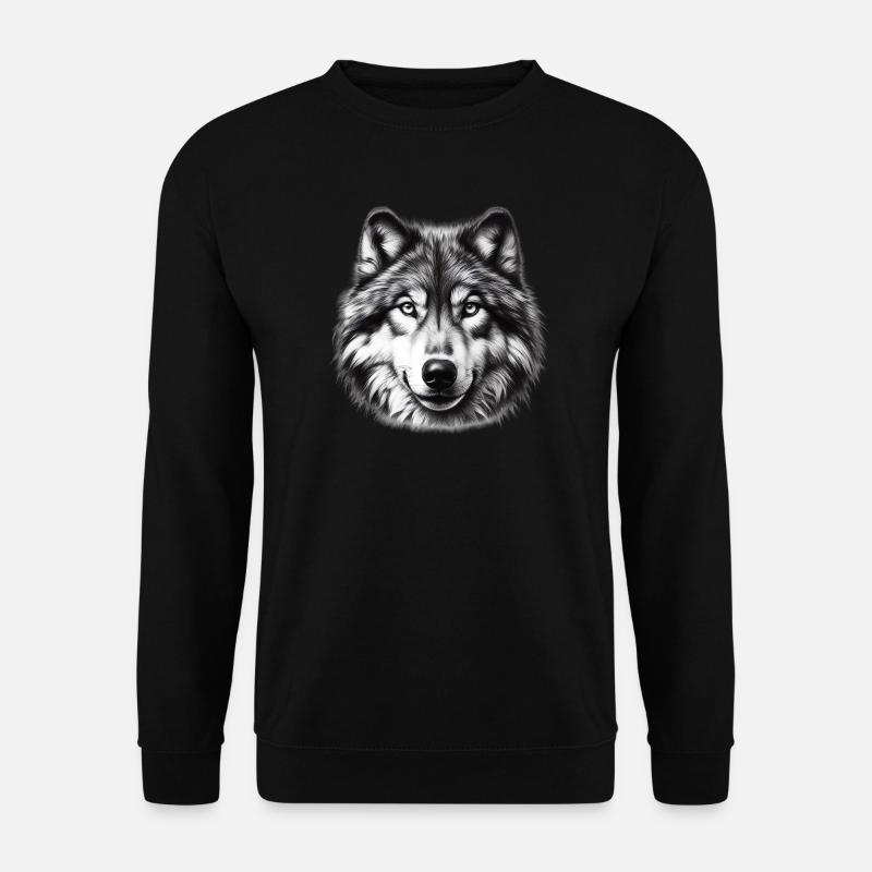 Wolf - Unisex Sweatshirt - black