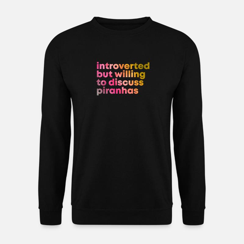 Piranha - Unisex Pullover - Schwarz