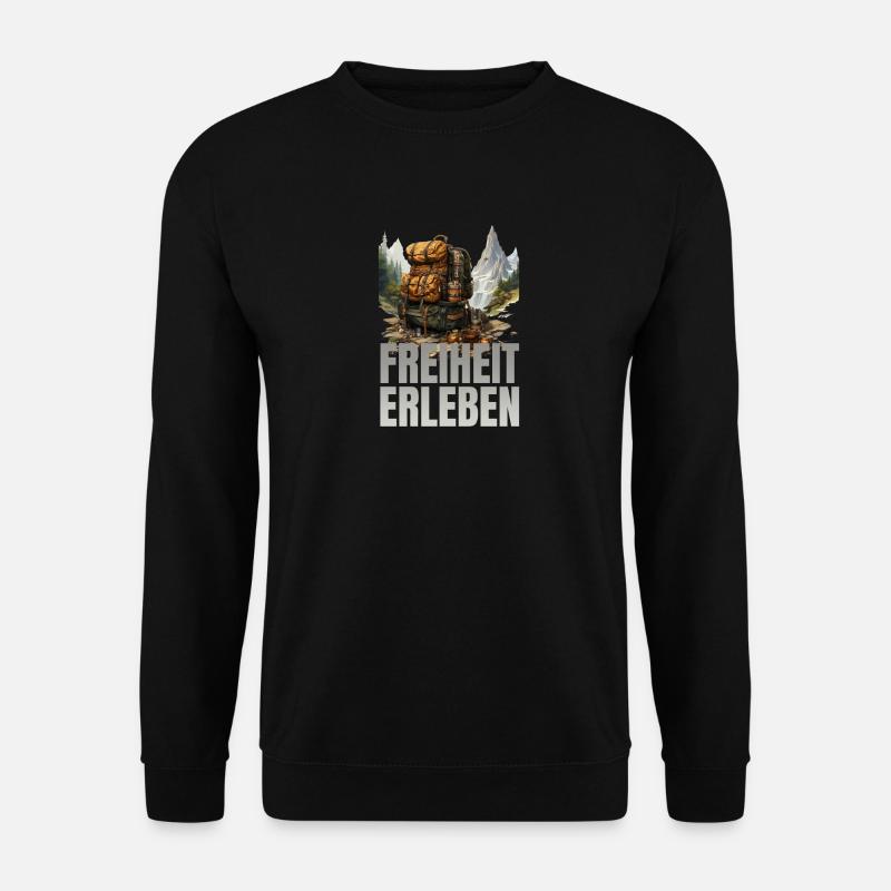 Freiheit erleben - Unisex Pullover - Schwarz
