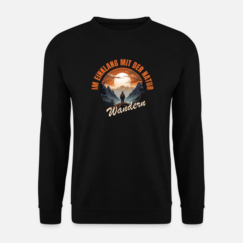 Im Einklang mit der Natur - Unisex Pullover - Schwarz