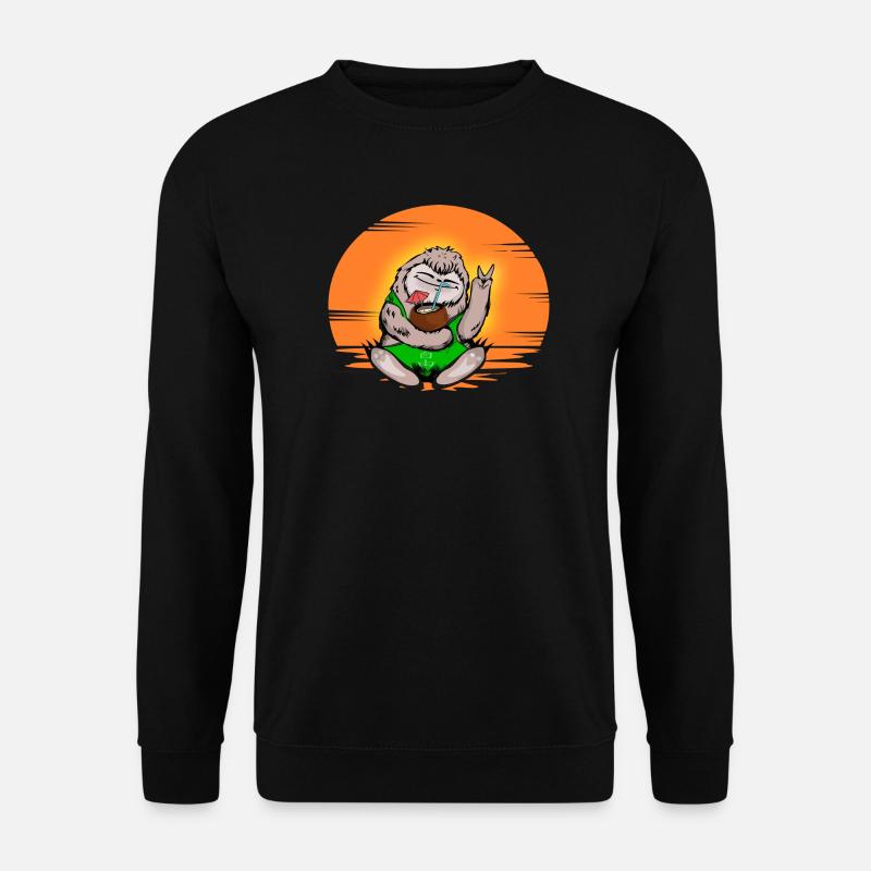 Faultier - Unisex Pullover - Schwarz