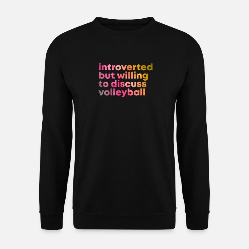 Volleyball - Unisex Pullover - Schwarz