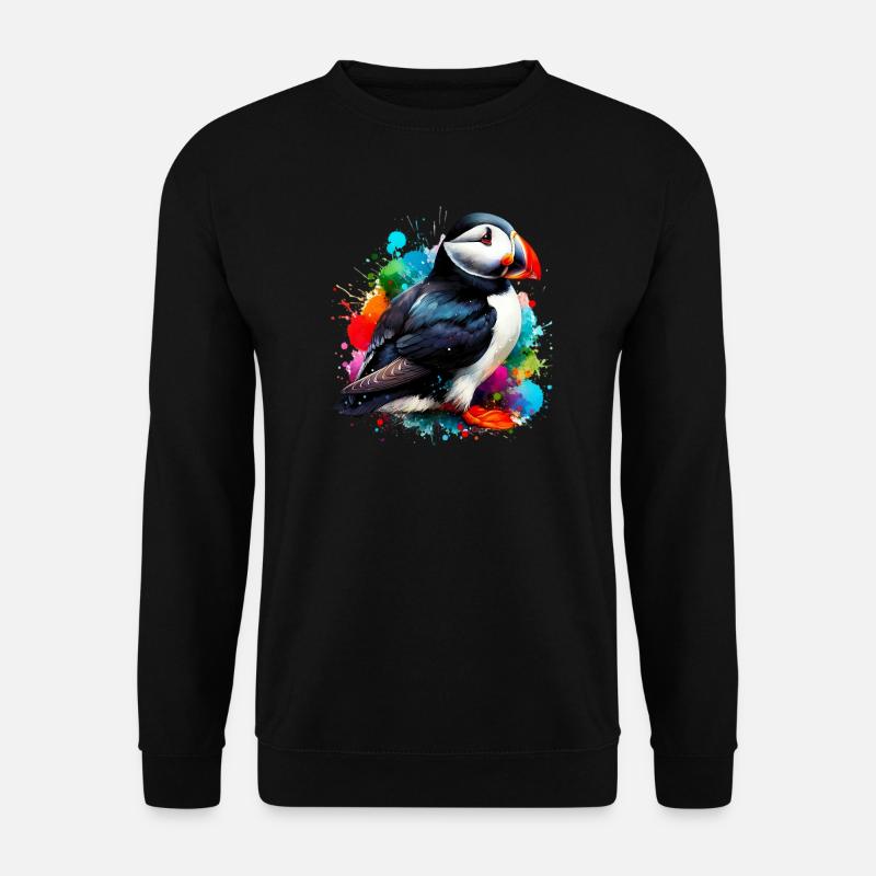 Papageitaucher - Unisex Pullover - Schwarz