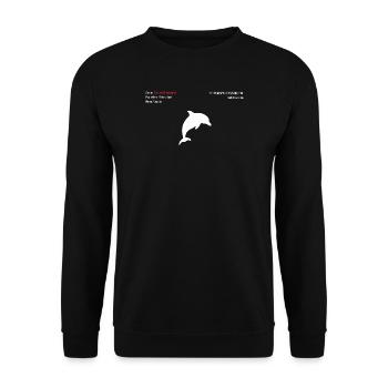 Vaquita - Unisex Sweatshirt - black - Front - Alina (178cm) & Michal (187cm)